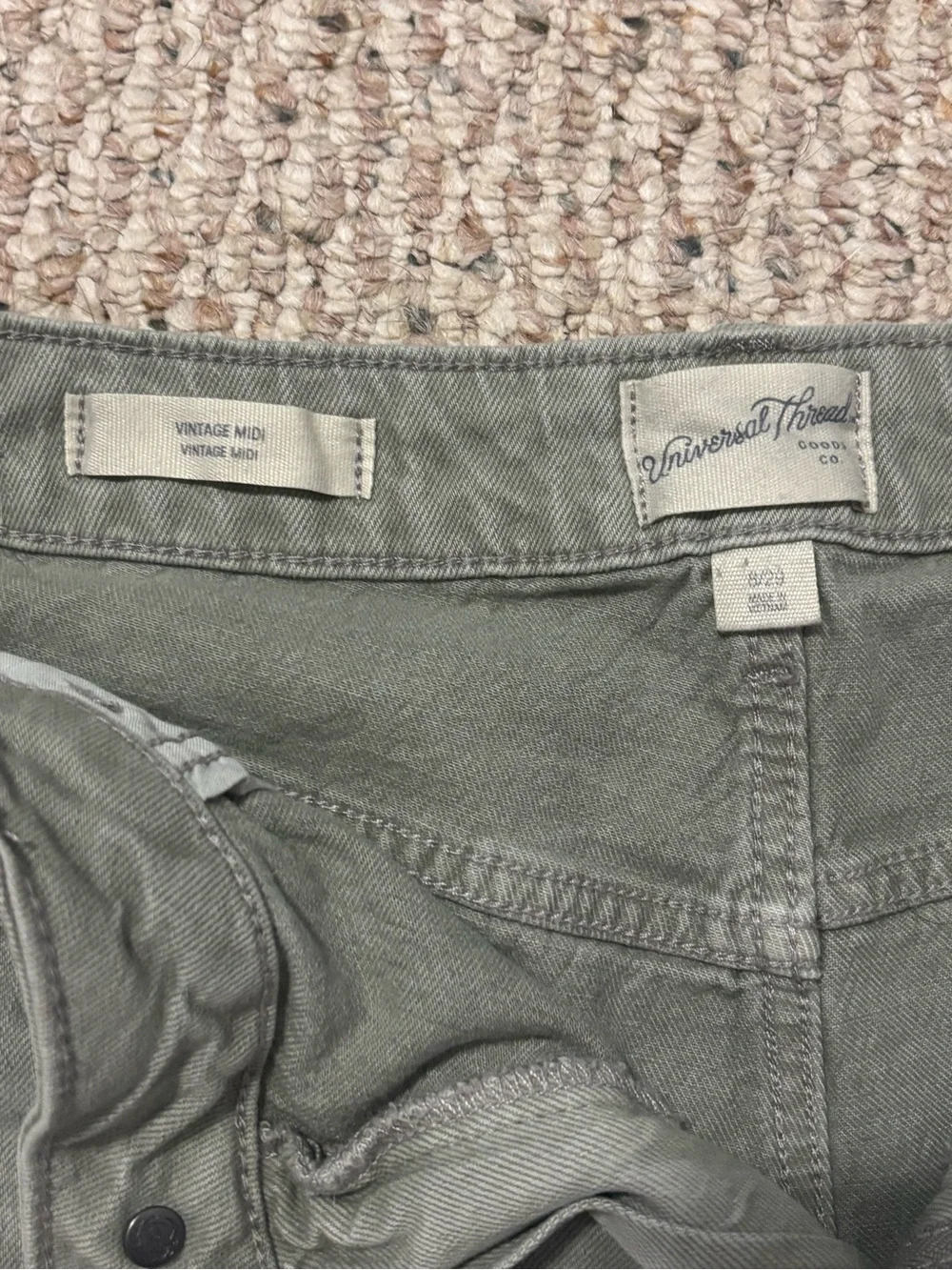 Universal Thread Green Denim Cutoff Shorts